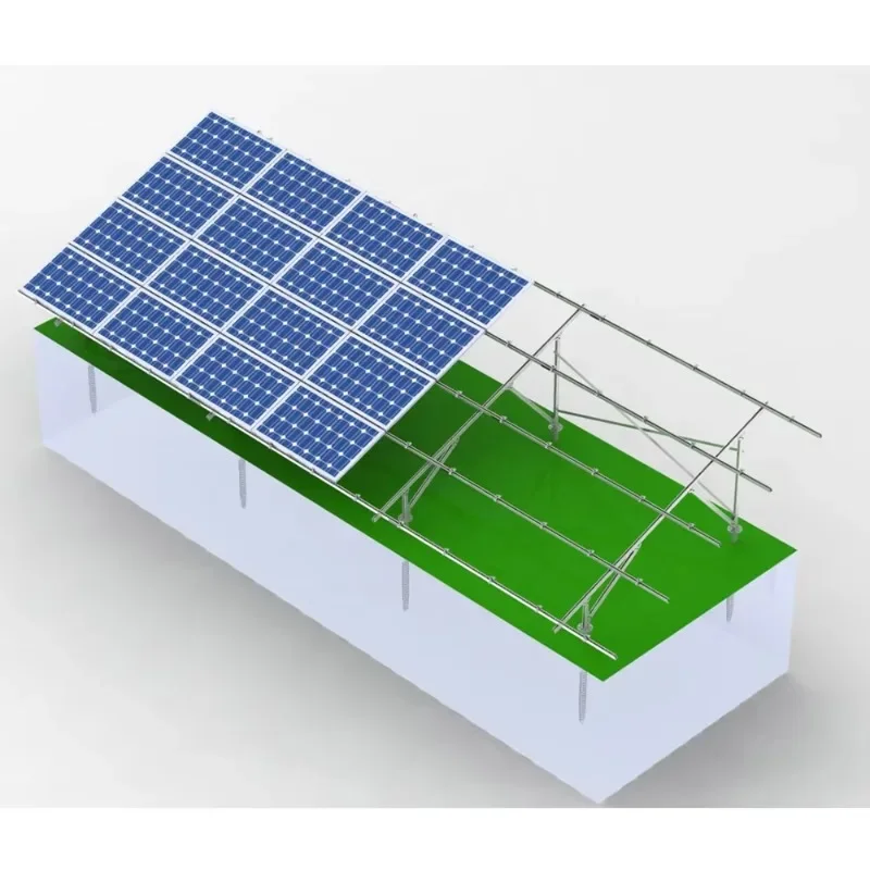 

Ground-mounted solar panel pile support system Photovoltaic solar ground C-rod support system