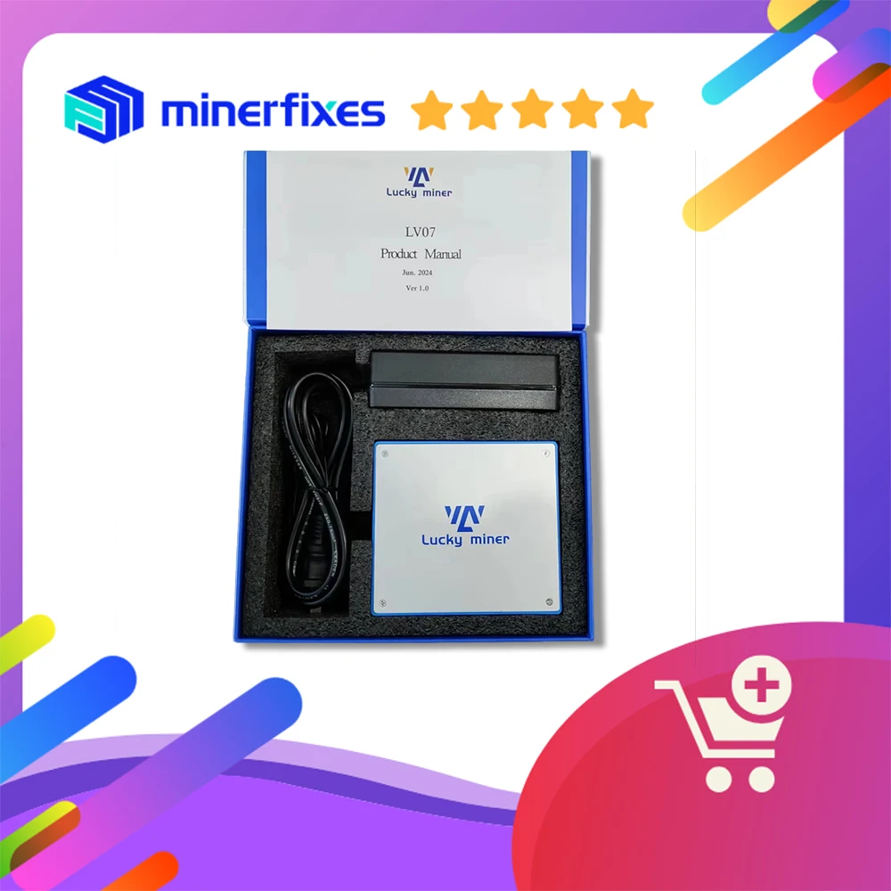 Bitcoin Mining Lucky Miner LV07 1TH/S 30W 2024 Newest Coin Mining Machines for Crypto Asic Miner BTC Lottery Miner