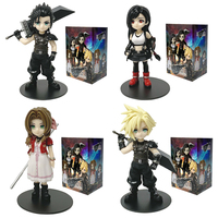 Anime 11-12cm Cloud Strife Tifa Lockhart Aerith Gainsborough Zack·Fair Figure Model PVC Toy Desktop Collection Accessories Gift