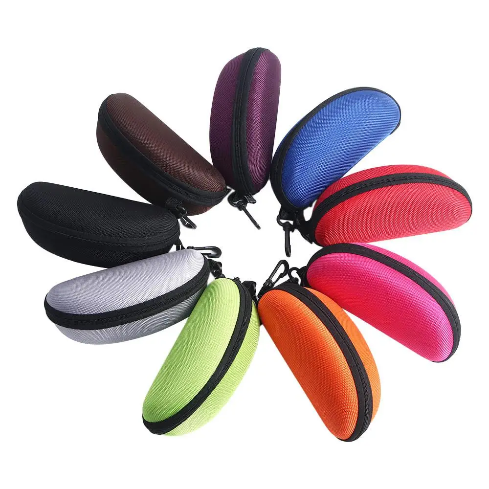 Zipper Box Eyewear Storage Box Eyeglasses Protector Case Men Women Shell Clam Pouch Sunglasses Bag Eye Glasses Box Hard Case