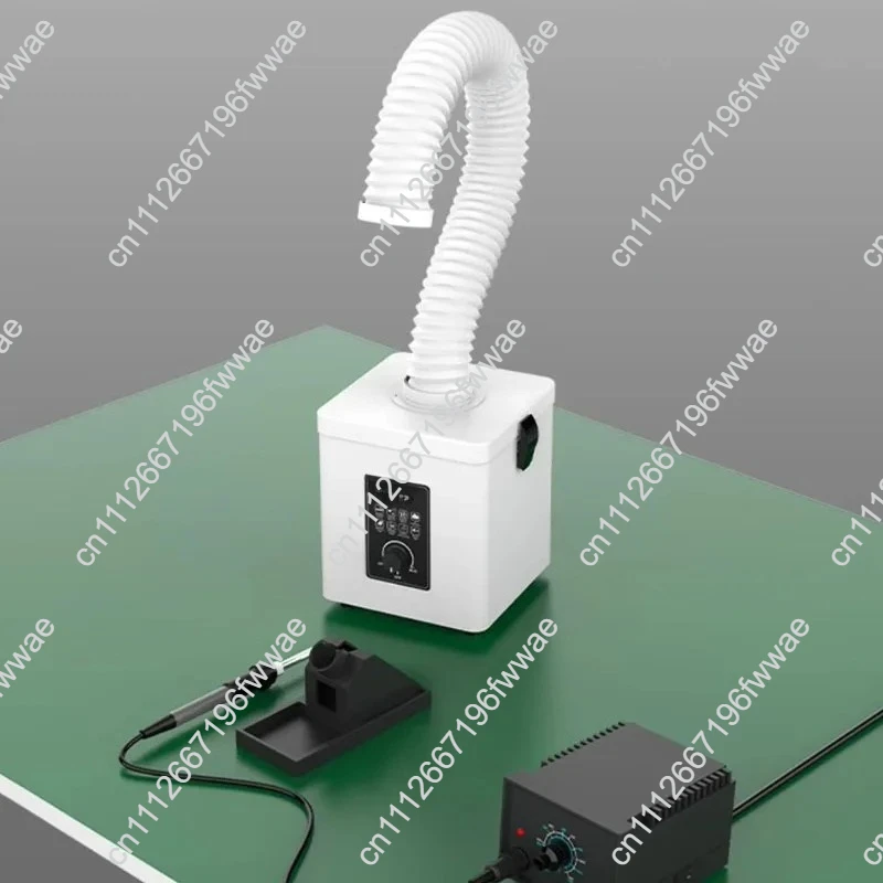 For Odorless and dust elimination indoorindustrial use, minidesktop solder smoke purifier - smoke extractor with iron tip filter