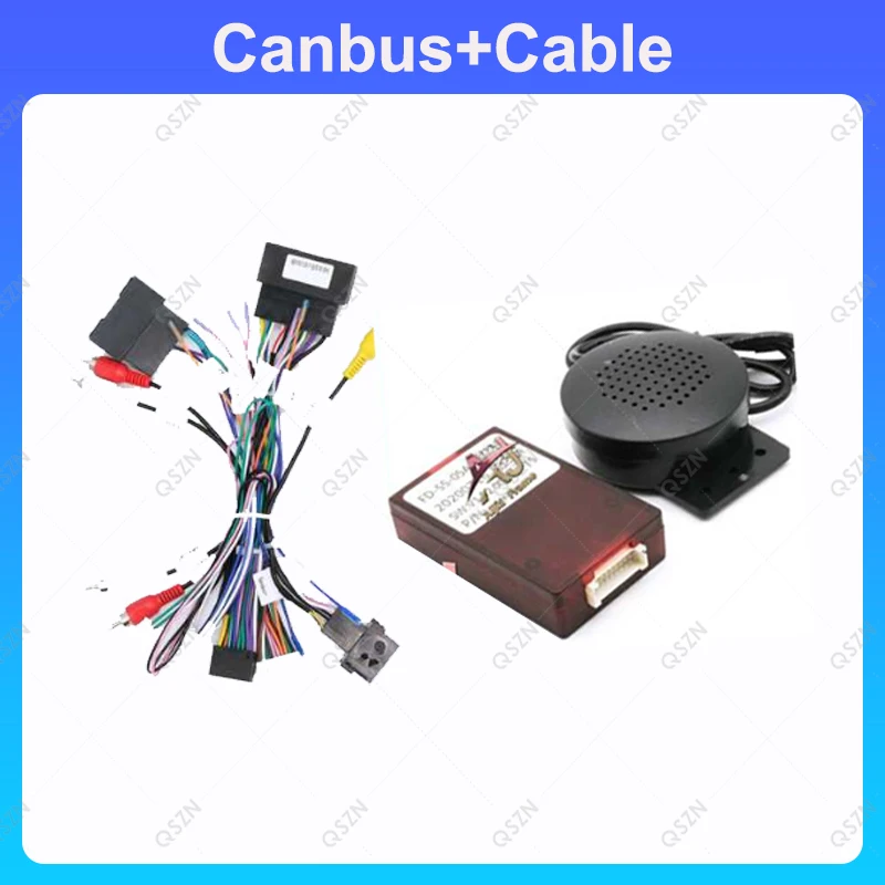 Car 16 pin Audio Wiring Harness With Canbus Box For Ford Fiesta Ecosport Focus Edge RANGER Mondeo Taurus Kuga Transit Figo