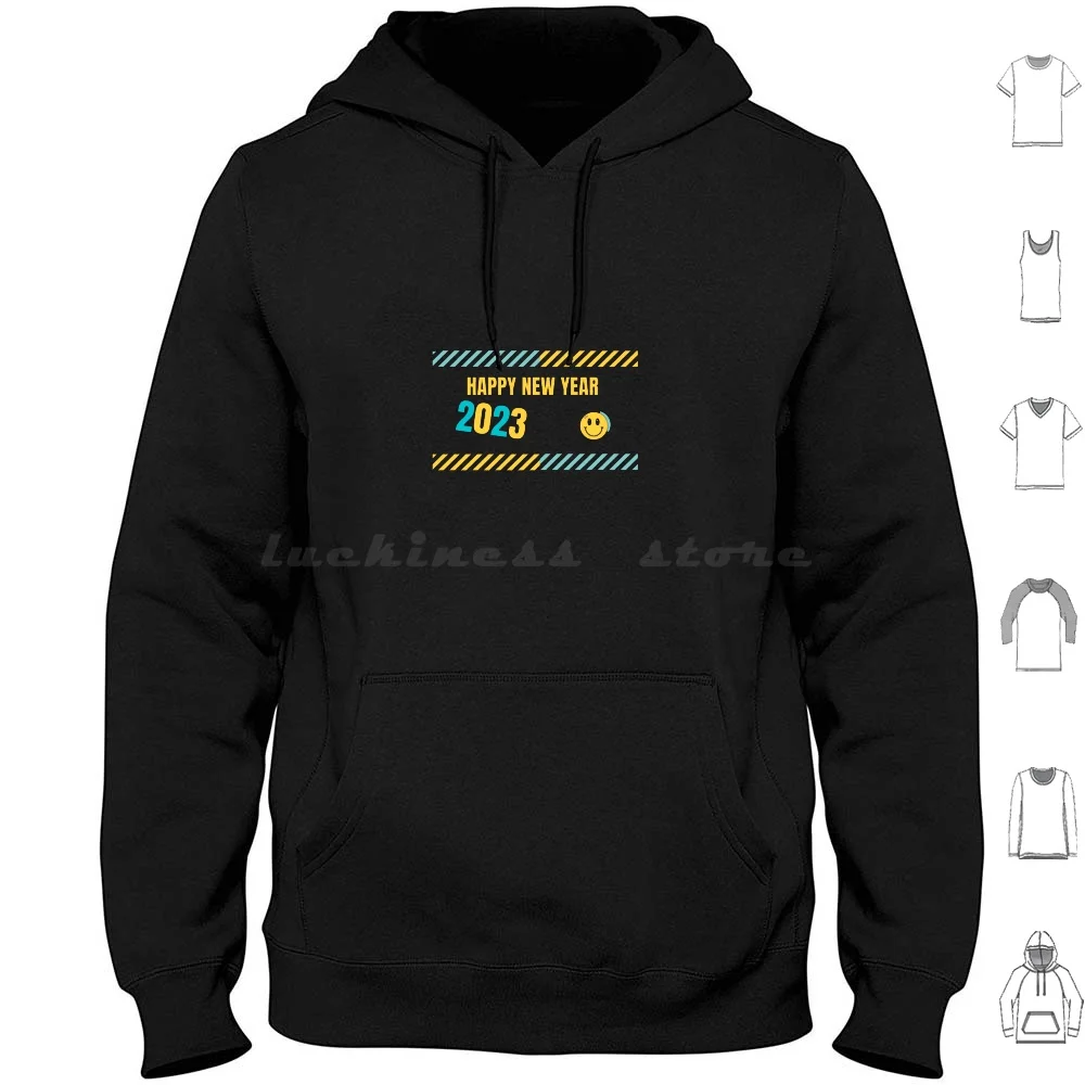 Happy New Year 2023. Happy New Year Hoodies Long Sleeve Anniversary Unicorn Holidays Perfect Fan Collector