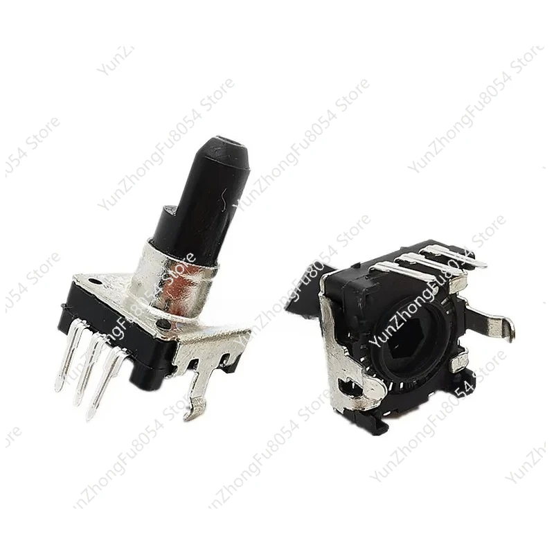 

50pcs 360 Degree Rotary Encoder EC12 RE12 Audio Encoder Coding 3 Pin 24 Position Without Push Button Switch Handle 12mm 15MM