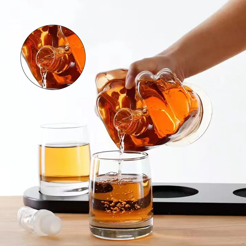 Finger Shape Whiskey Vodka Sake Decanter  Middle Finger Design Liquor Scotch Bourbon Alcohol Bottle Unique Bar Party Decor Gift
