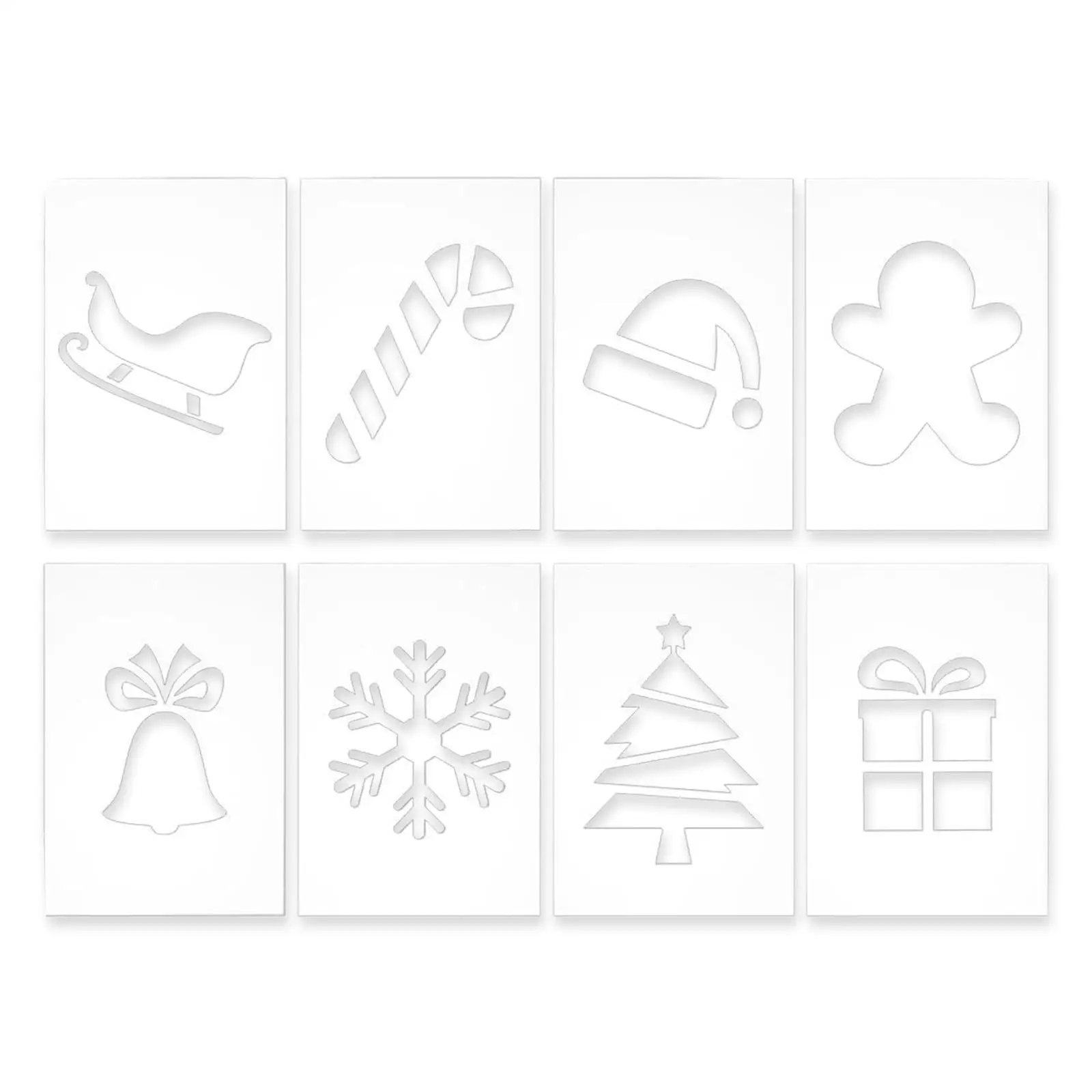 Christmas Acrylic Router Templates 8 Pieces Clear Precise Smooth Reusable Valentine Snowflake Tree Sewing Templates For Home