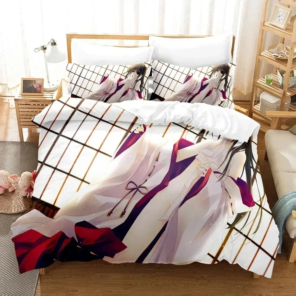 

fashion 3D Gin Tama 3D NEW Duvet Cover Pillowcase Bedding Set Adult Boy Girl Bedroom Decoration Children Single Double Large