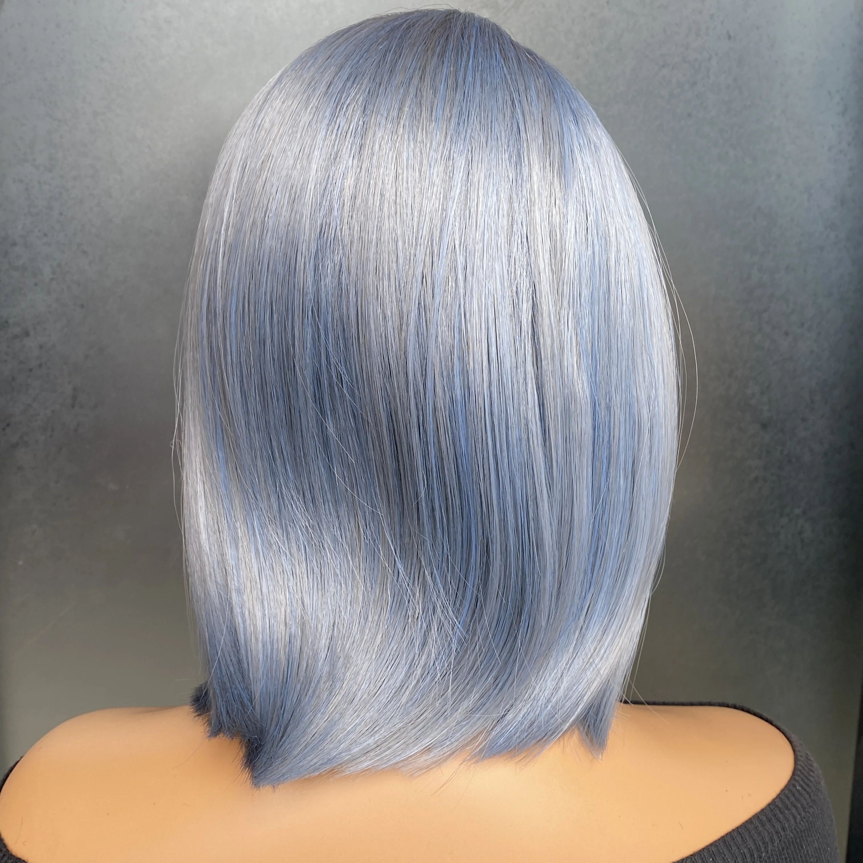 Bob Short Gray  Syntheic Wigs for Women Mixed Gray Straight Pixie Bob Wig Synthetic Haircuts Grey Side Part Wig