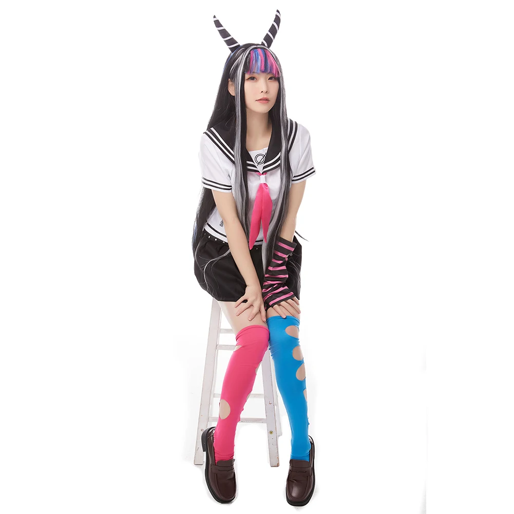 Traje de Super Dangan Ronpa 2 para niñas y mujeres, conjunto completo de Cosplay de Anime, falda, Mioda Ibuki, hecho a medida, para Halloween