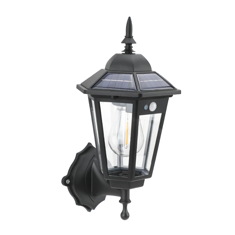 1PC Retro Landschap Solar Pathway Light Tungsten Filament Lampen Outdoor Tuin Straat Vloer Decoratieve Solar Tuin Led-verlichting