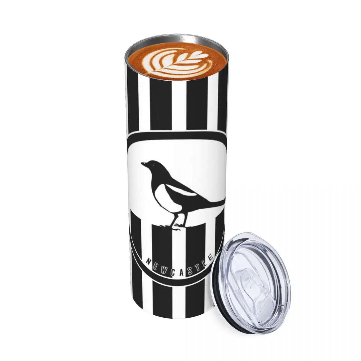 

Newcastle - Стакан Magpies из нержавеющей стали, кружки с вакуумной изоляцией, термохолодные чашки, соломинка с крышкой, 20 унций