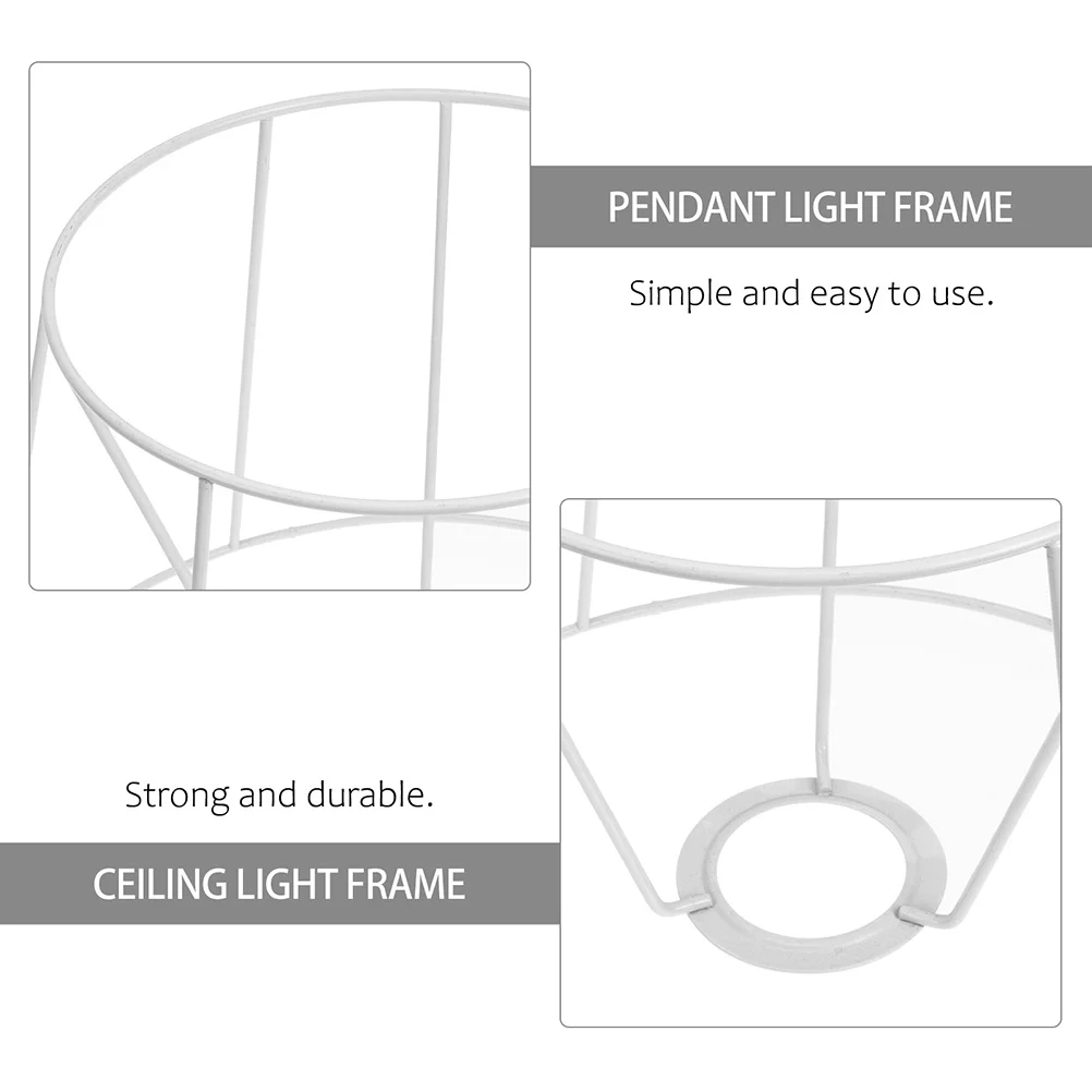 

Lampshade Bracket DIY Metal Frame Replacement for Table Lamps Desk Lamps Light Shade Holder Durable Accessories