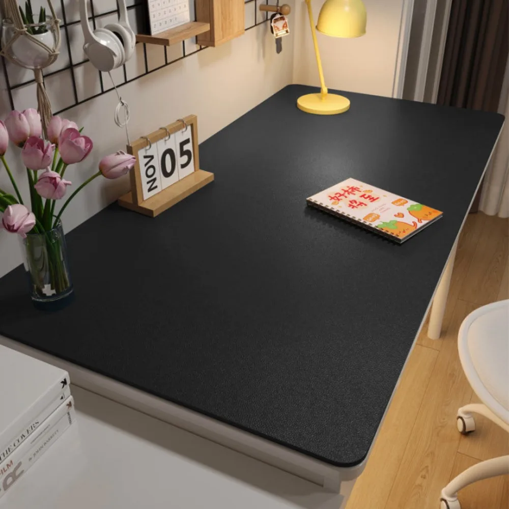 Waterproof PU Leather Table Cover Oilproof Eye-Protective Oilproof Table Cloths Anti-slip Stain Resistant Computer Desk Mat