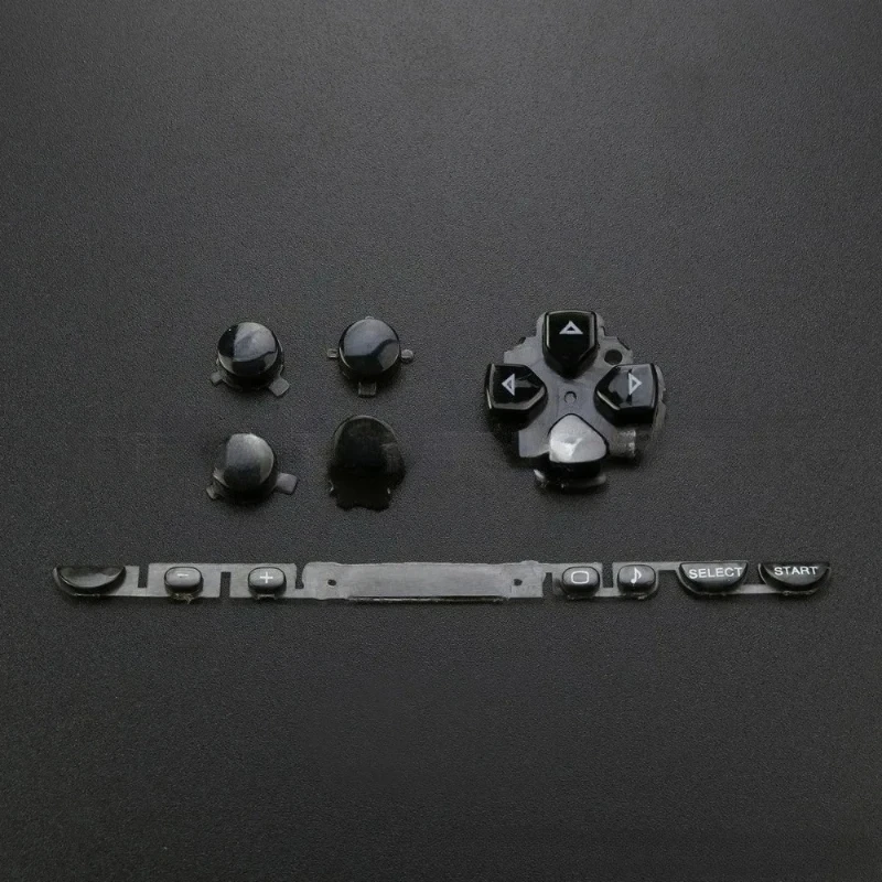 1 Set Left Right ABXY Select Start Home Button Kit D Pad Volume Button Replacement for PSP1000 Game Console Repair Parts Set