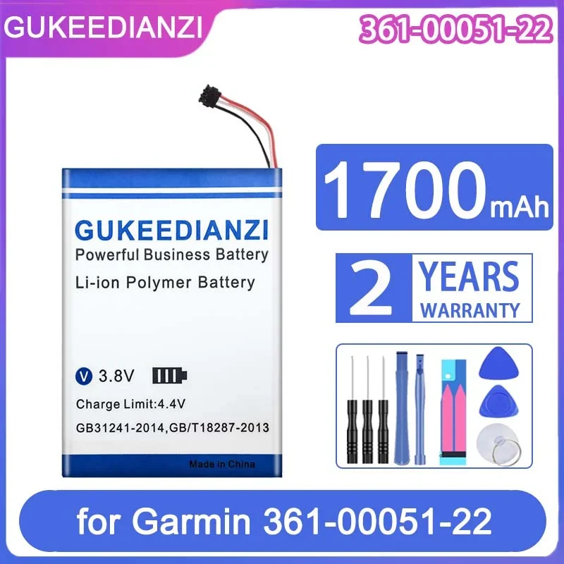 

GUKEEDIANZI Replacement Battery 3610005122 1700mAh for Garmin 361-00051-22 GPS