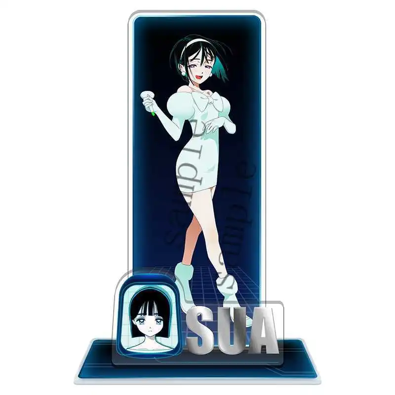 أنيمي الغريبة المرحلة 15 سنتيمتر الاكريليك حامل ميزي سوا حتى لوكا المزدوج الإدراج دبابيس زخارف مكتب الهدايا