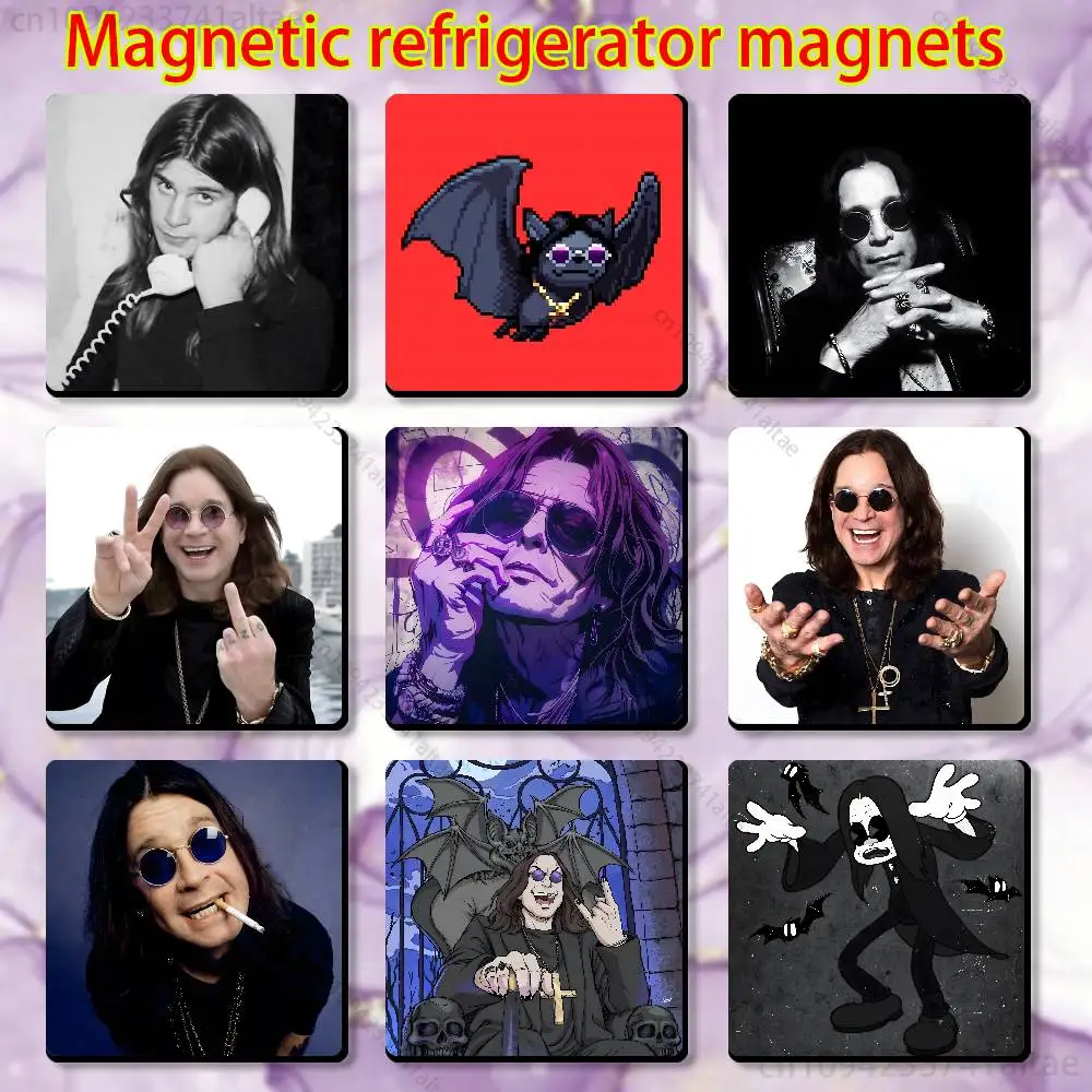 

O-Ozzy O-Osbourne Magnetic Fridge Magnets - No Falling Off, Fit for Refrigerators, All Metal Surfaces,Home Decor