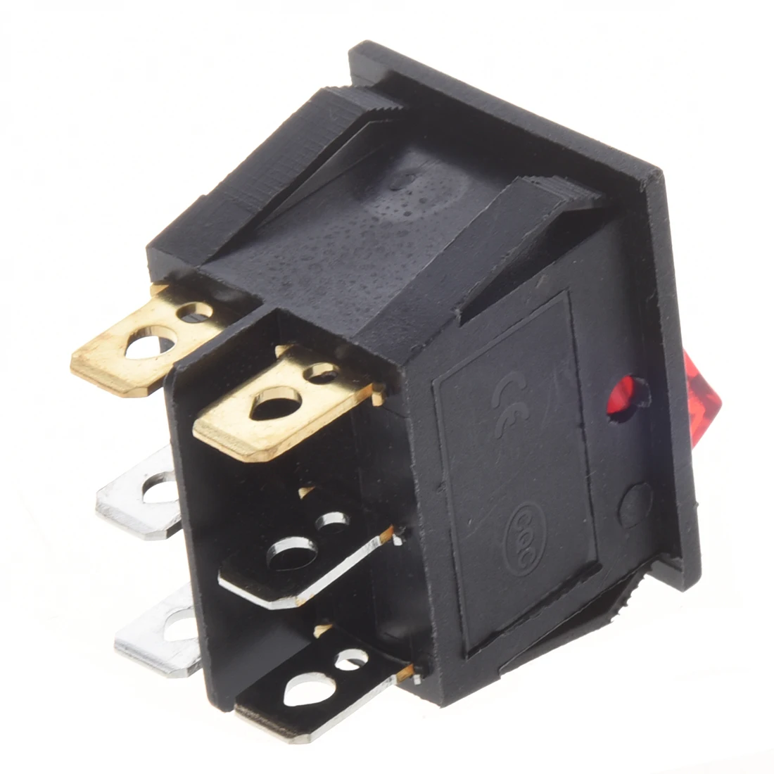 ABYA الضوء الأحمر المضيء 6 دبوس المزدوج SPST ON/OFF قارب الروك التبديل AC 15A/250V 20A/125V