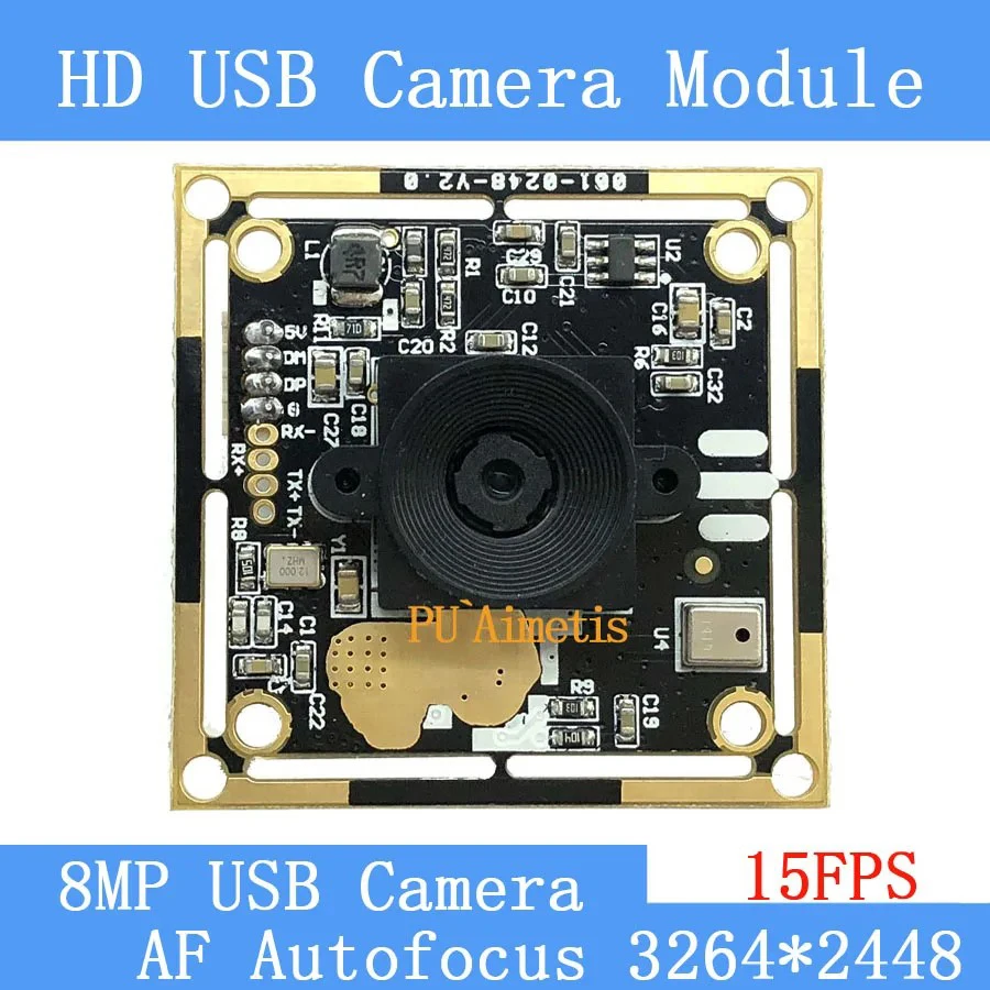 USB2.0 pure physical CCTV Camera HD 800W IMX179 Industrial level Near Remote AF Autofocus USB Camera Module Support Audio