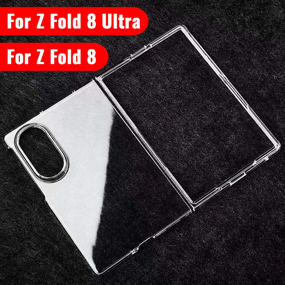 Image of Klare Hülle für Samsung Galaxy Z Fold 8 Ultra Fold8 Kratzfeste Hartschalen-Schutzhülle aus PC für Vorder- und Rückseite für Samsung Z Fold 8 ZFold8 Cover