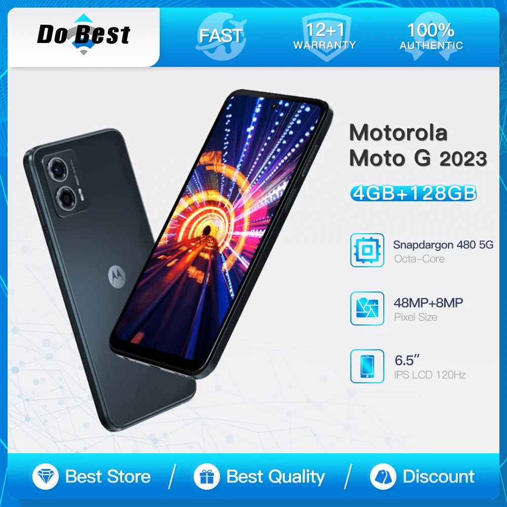 모토로라 모토 G 5G 2023 XT2313 5G 휴대폰 6.5인치 IPS LCD 120Hz 스냅드래곤 480 옥타코어 정품 안드로이드 핸드폰