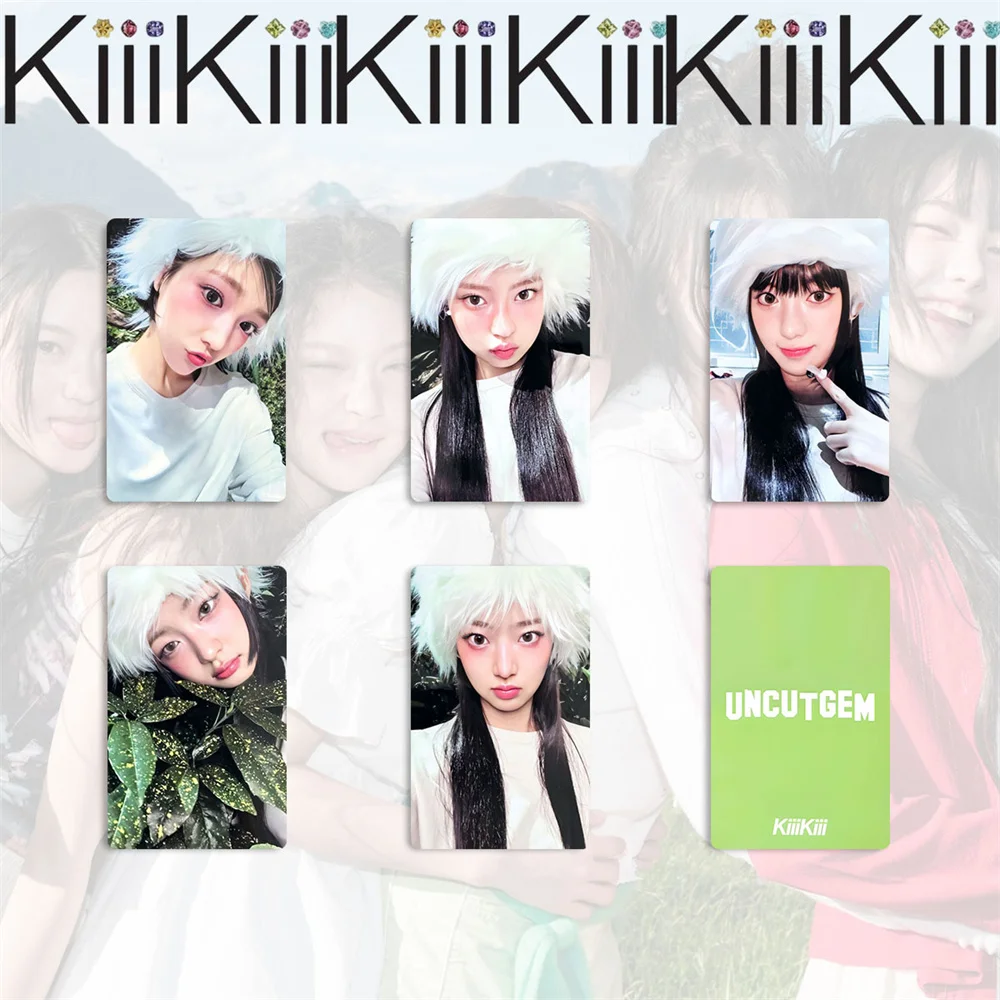 Kpop KiiiKiii Album UNCUT GEM Kleine Kaarten Dubbelzijdig Afdrukken LOMO Kaarten LEESOL SUI HAUM JIYU KYA Fans Geschenken Collectie