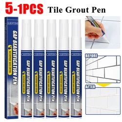 5-1pc Tile Grout Pen Waterproof Ceramic Tile Grout Repair Pens For Bathroom Wall Porcelain Filling Cleaner Agents Wall Seam Pens