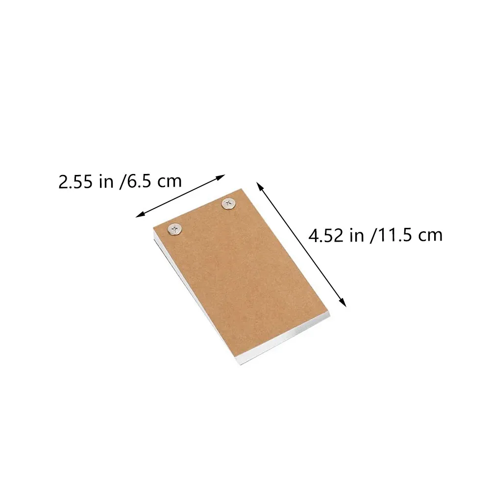3Pcs Portable Mini Memo Pads Blank Notepad for Writing Drawing Diary Journal Scrapbook Hand-Painted Book