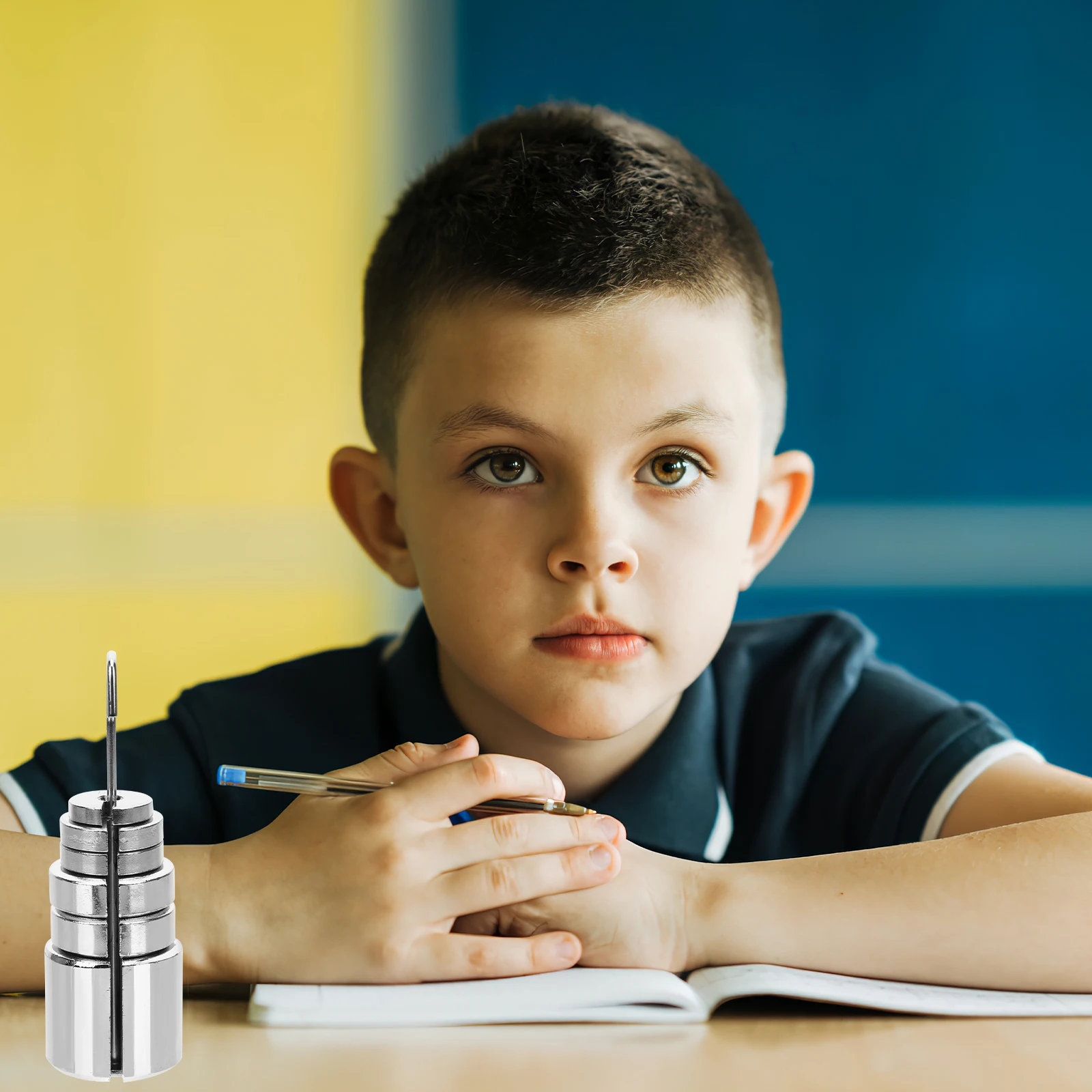 

1Set Slotted Mass Set Metal Precision Machined for Physics Experiments Lab Classroom Demonstrations Steel Weights