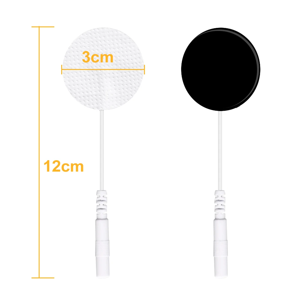 EMS Tens Electrode Pads Reusable Latex-Free Replacement Pads Self Adhesive Round Pads for Tens Unit EMS Muscle Stimulator Patch