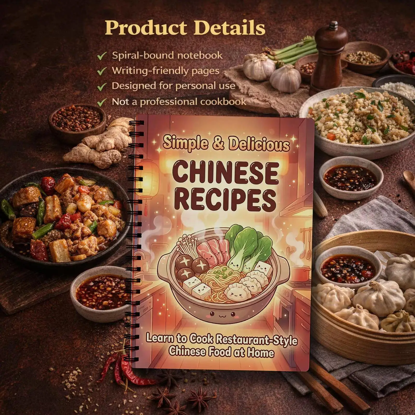 Simple & Delicious Chinese Recipes Book Learn To Cook Restaurant-style Chinese Food At Home