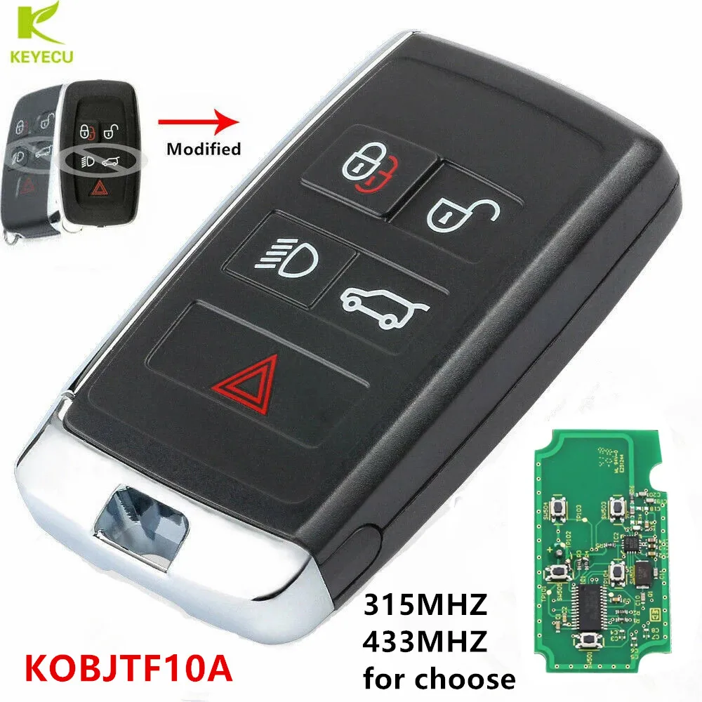 KEYECU Upgraded Smart Remote Key fob 315/433MHZ for Land Rover Discovery4 Sport Evoque Vogue For Range Rover for Jaguar XJ Xe XF