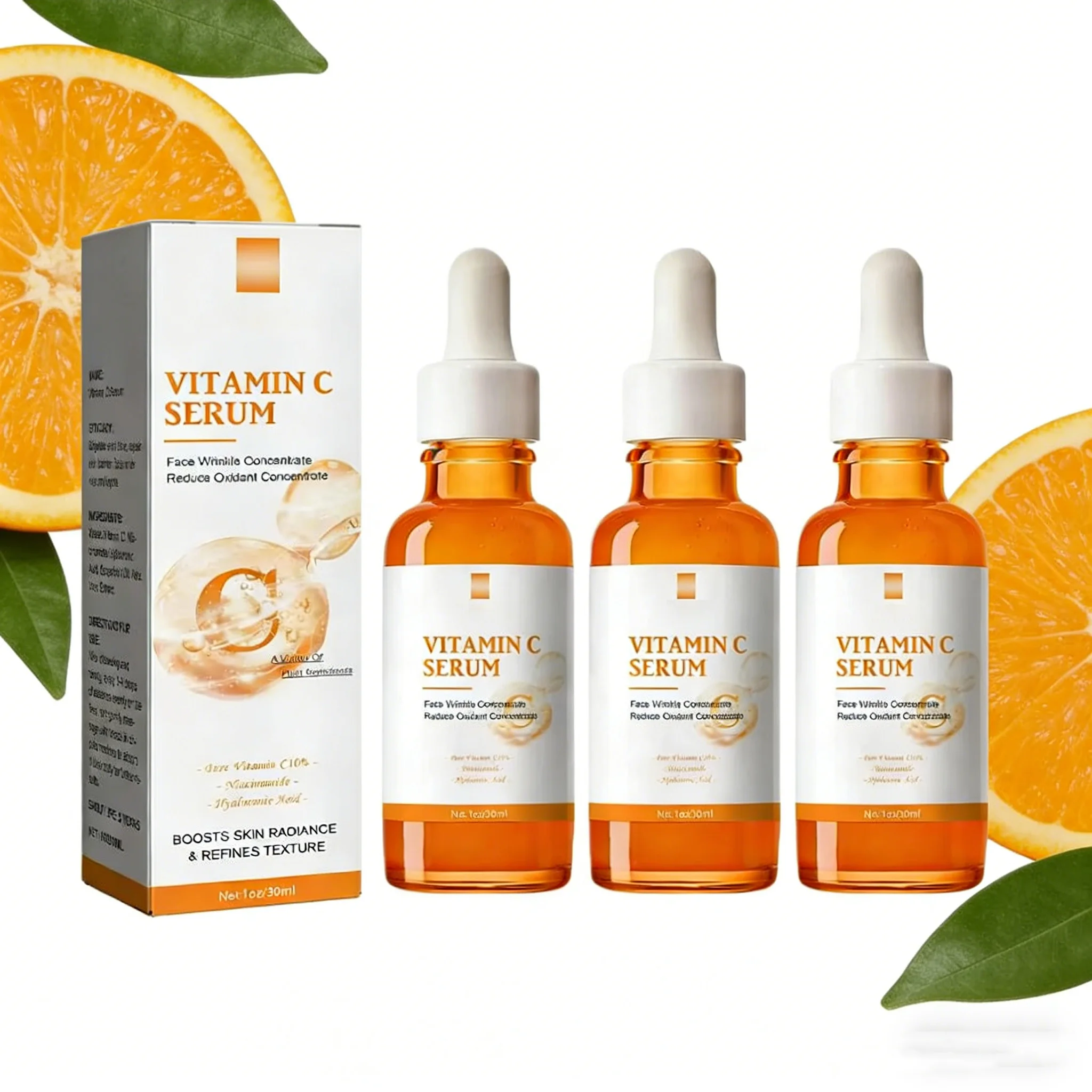 Eliminador de arrugas con vitamina C, suero facial reafirmante que se desvanece, líneas finas, esencia antienvejecimiento, blanqueamiento, ilumina, nutre el cuidado de la piel