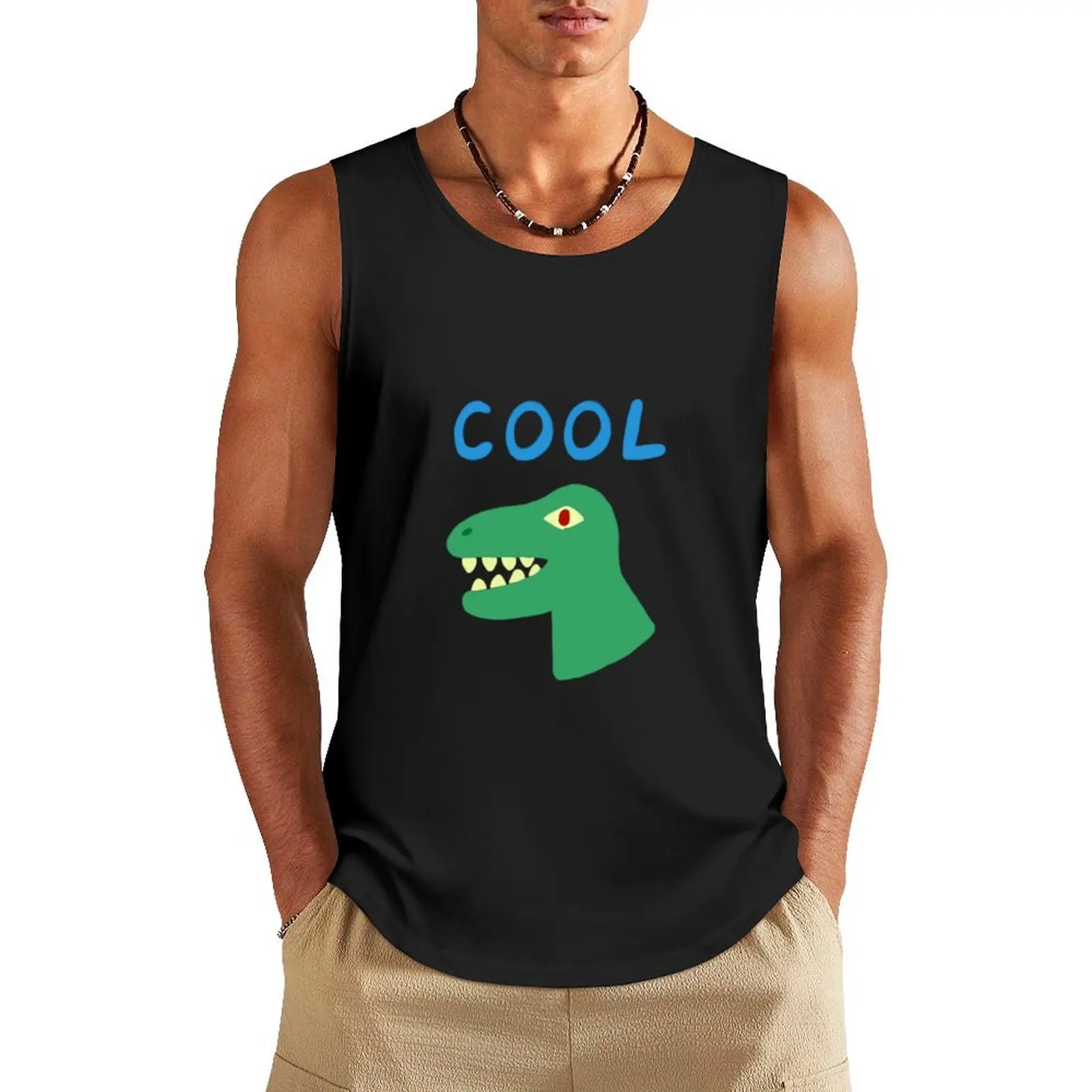 

kevin vincent adultman cool dinosaur shirt Tank Top t shirt Muscle fit anime top mens designer clothes