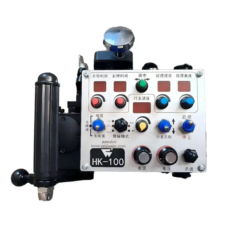 Kindarc HK-100 Automatic Swinging Welding Carriage Head DC 24V 100% Cycle Tractor 1.8m Guide Rail Steel New 1 Year