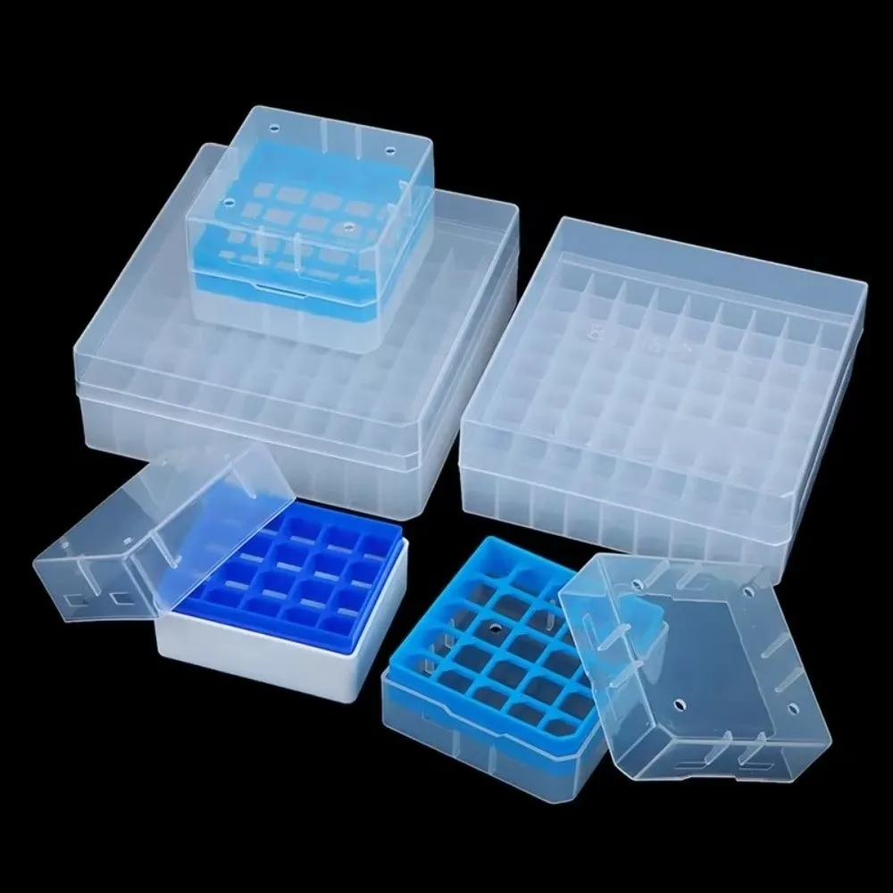 Plastic Test Tube Holder 20/25/81/100Well for 1.8ml/2ml Centrifuge Tube Rack Display Showing Stand With Cover