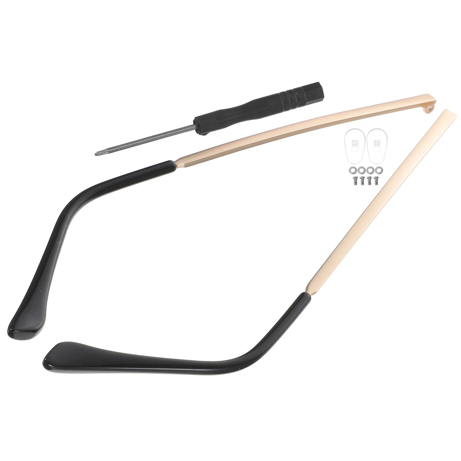 1 Pair Metal Glasses Arm Replacement Eyeglasses Legs Universal Fit For Sunglasses Repair Non-Slip Design Eyeglass Parts Labor