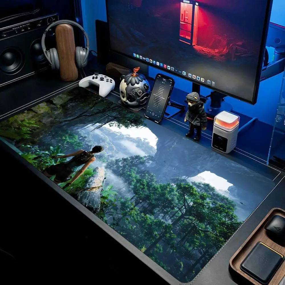 

Tomb Raider Pc Decoration Board Mousepad Gaming Office Desk Pads Large For Computer Non-slip Lockedge Mouse Pad HYBXXC
