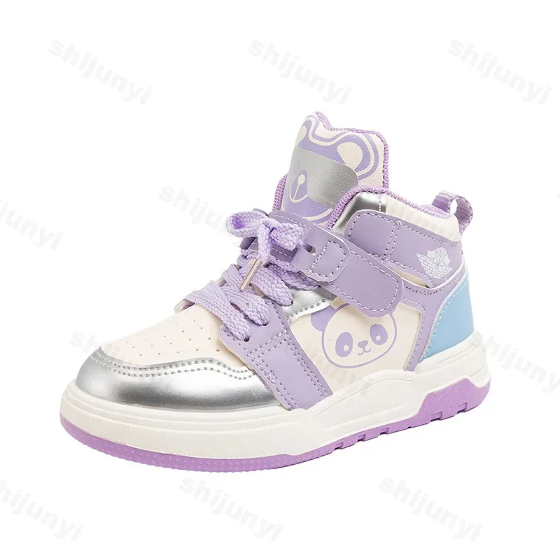 Buty dziecięce Moda Wysokie buty sportowe Dziewczęta Chłopcy Oddychające antypoślizgowe buty deskorolkowe Jesień Nowa miękka podeszwa Dziecięce