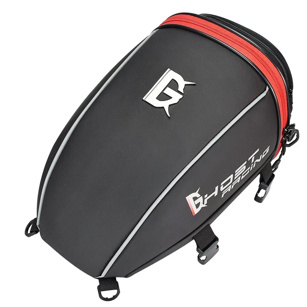 PU Leather Motorcycle Tail Bag - 5-in-1 Convertible Saddlebag, Back Seat & Shoulder Bag for Travel