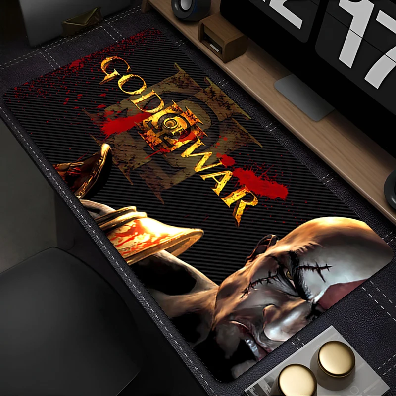 

Mouse Pad PC Accessories Keyboard Pad Office Desk Mat Anti Slip Cartoon Mousepad Natural Rubber God Of War Gaming Extended Pad