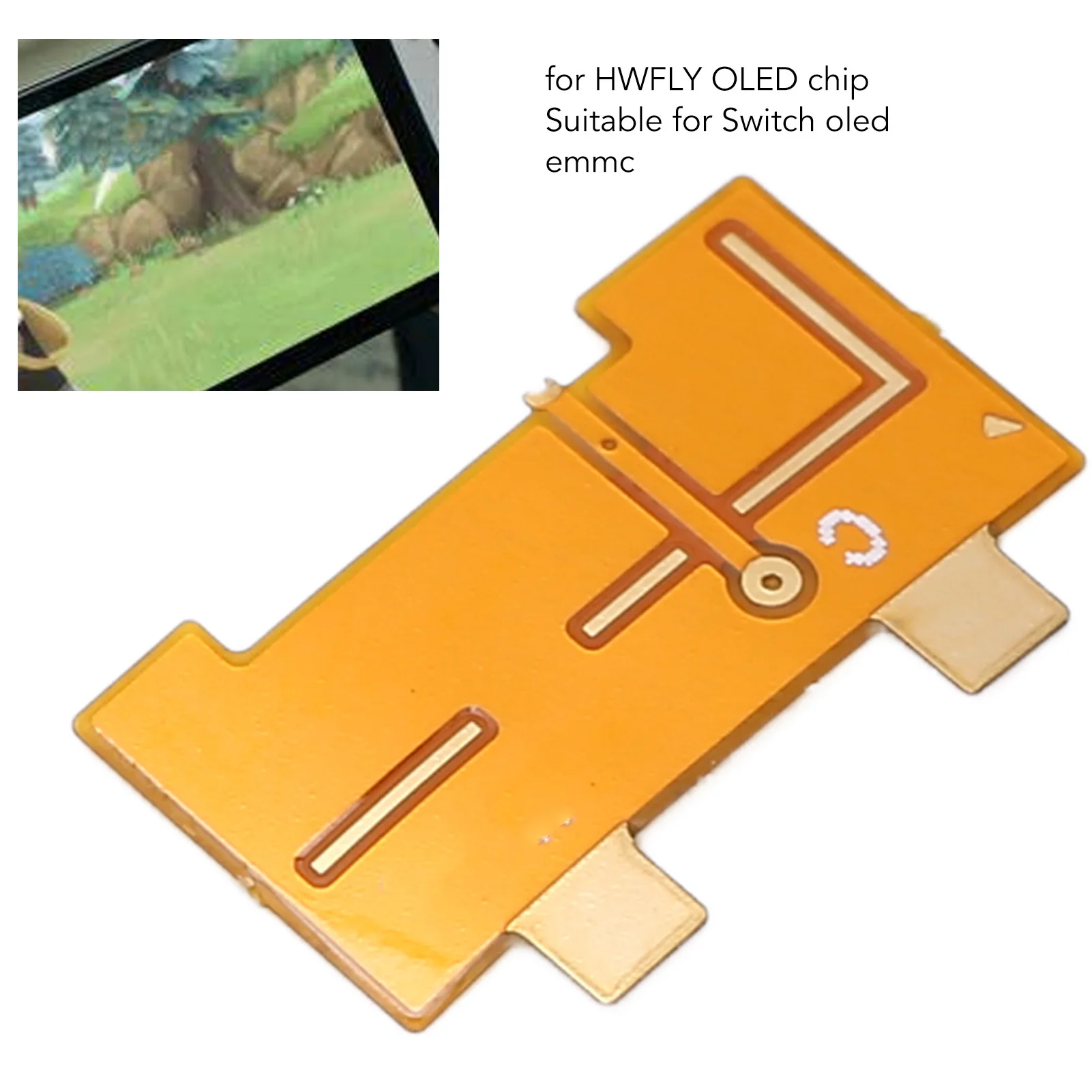 10PCS for Switch OLED EMMC Bib Flex Cable Chip DATA0 for Anchors Hwfly Chip Game Console Motherboard Connection Board