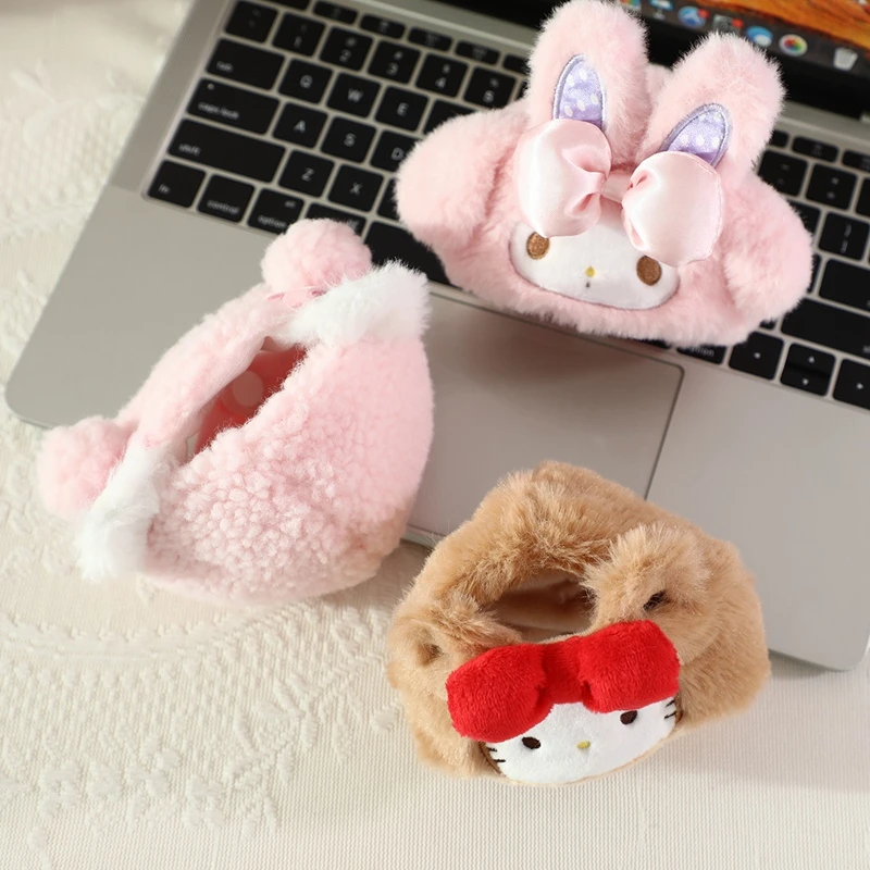 15 17cm Kapelusz Pluszowy Ubranka dla Lalki Labubu Hello Kitty Kuromi Melody Cinnamoroll Purin Pochacco, Kreskówkowy Kaptur, Strój