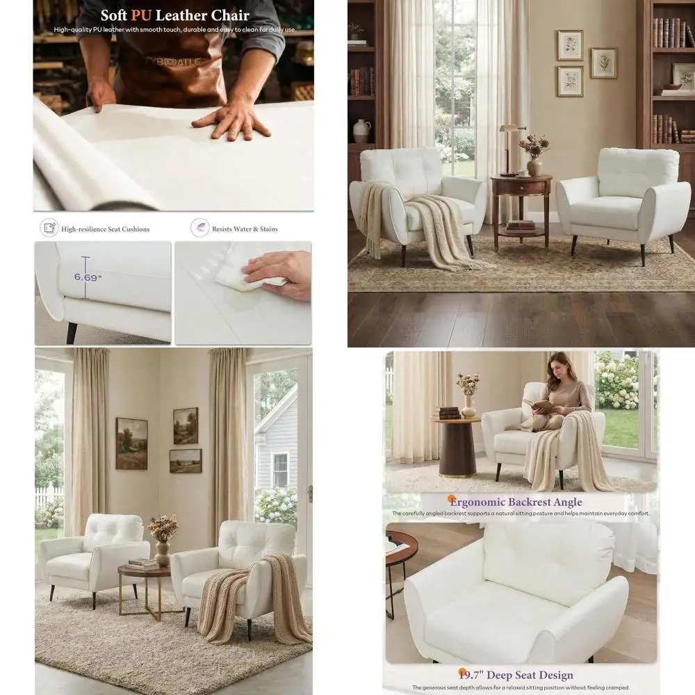 Accent Chairs Set O…