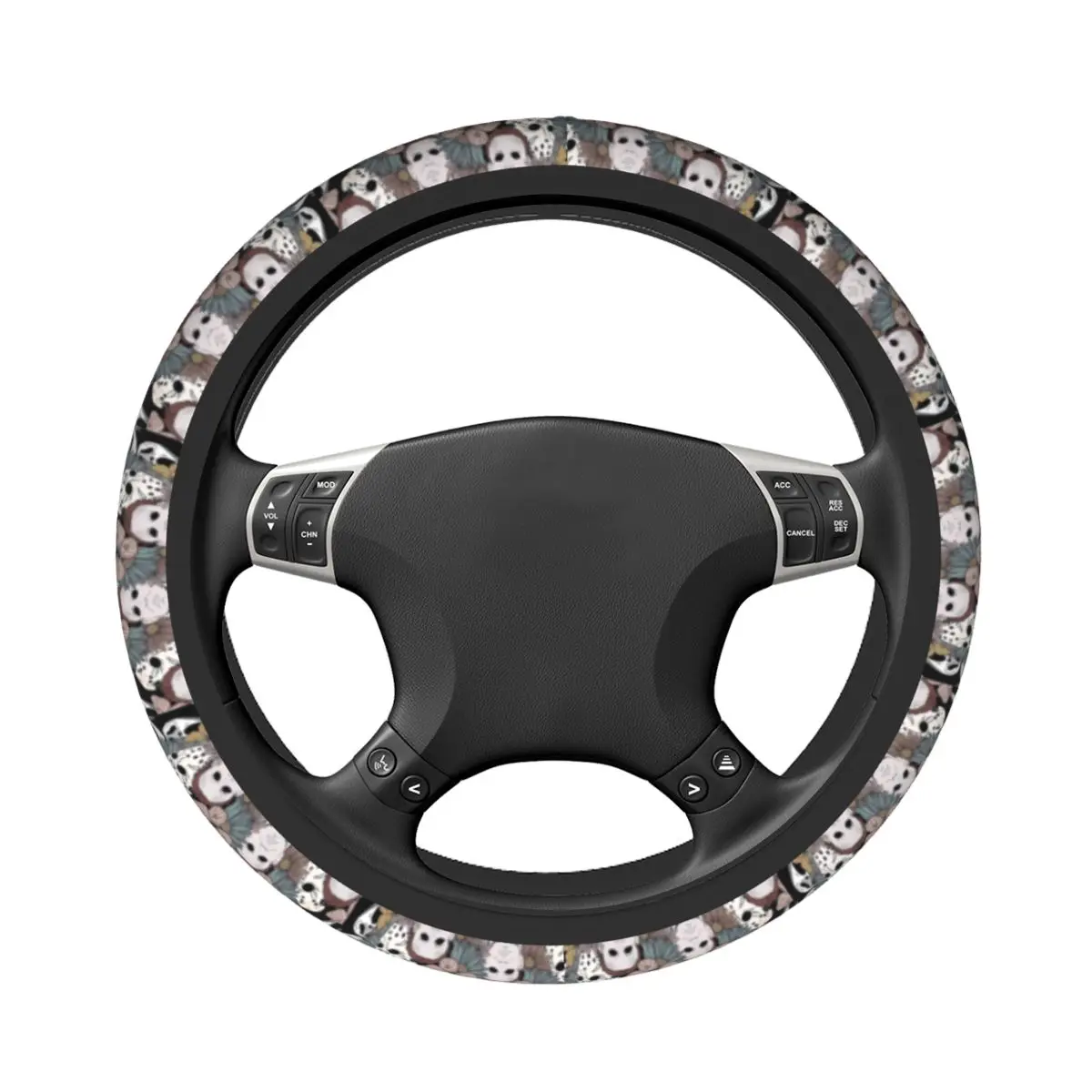 Butterfly And Death Car Steering Wheel Cover 38cm Universal Steering Wheel Protective Cover Suitable Car Accessories