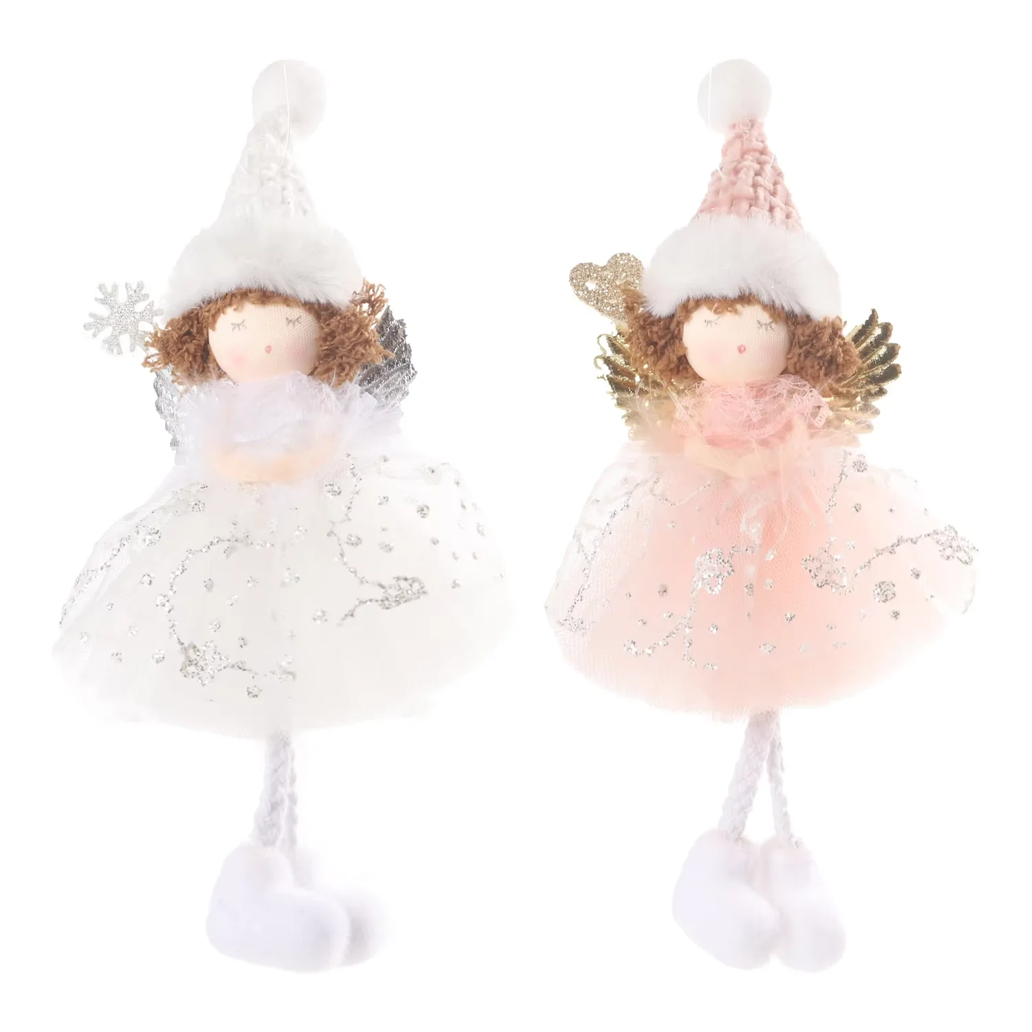 Cloth Angel Doll Pendant Cardinals Angels Memorial Hanging Ornament Christmas Pendant Christmas Tree Decoration Ornaments