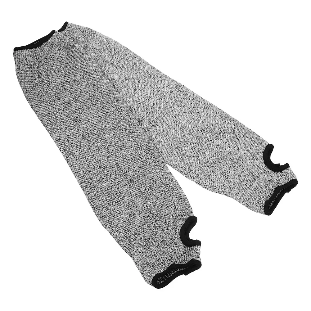 

2 шт. Защитные рукава для предплечий с отверстием для большого пальца, устойчивые к порезам, рабочая спецодежда для мужчин