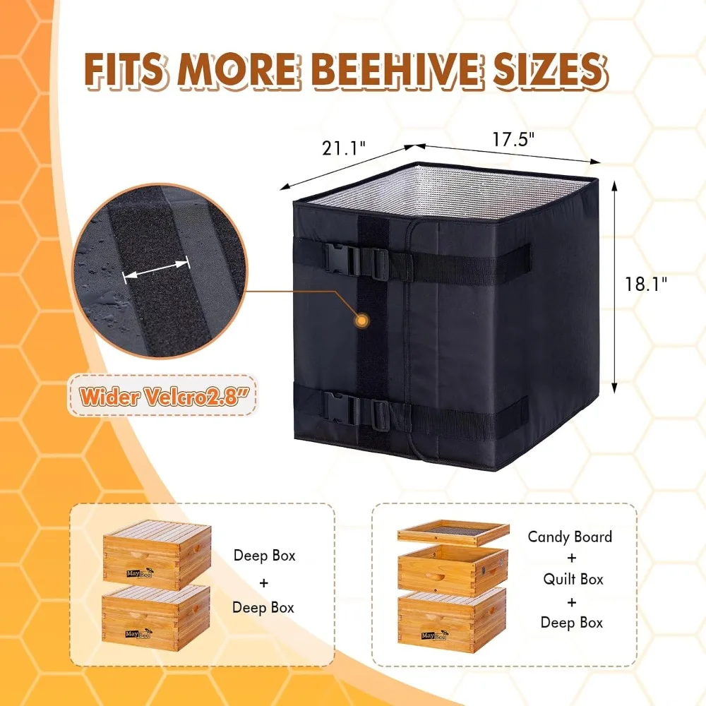 46cm/63cm Beehive Insulation Cover 600D Oxford Fabric Waterproof 600D Oxford Beehive Cover Anti-scratch Thickened