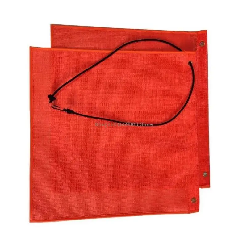 High Visibility PVC Safety Warning Flag With Elastic Rope For Vehicle Transport 12 Or 18Inch Warning Sign