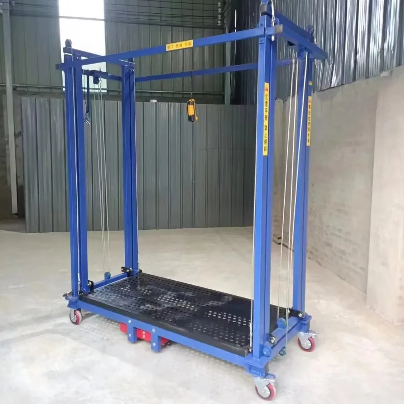 

YG Hot 500kg 2m 6m 10m Foldable Electric Scaffolding Lift Platform Electric Lifting Scaffold for Wall Paint
